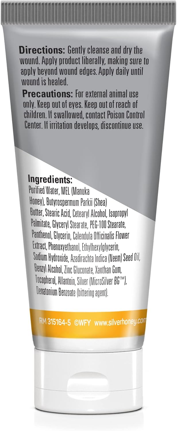 Silver Honey Rapid Wound Repair Ointment, 2 oz Tube