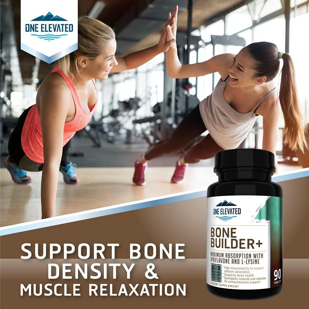 Comprehensive Bone Builder Calcium Supplement. Formulated with Highest Grade Calcium -Carbonate/Hydroxyapatite/Citrate, Magnesium, Zinc