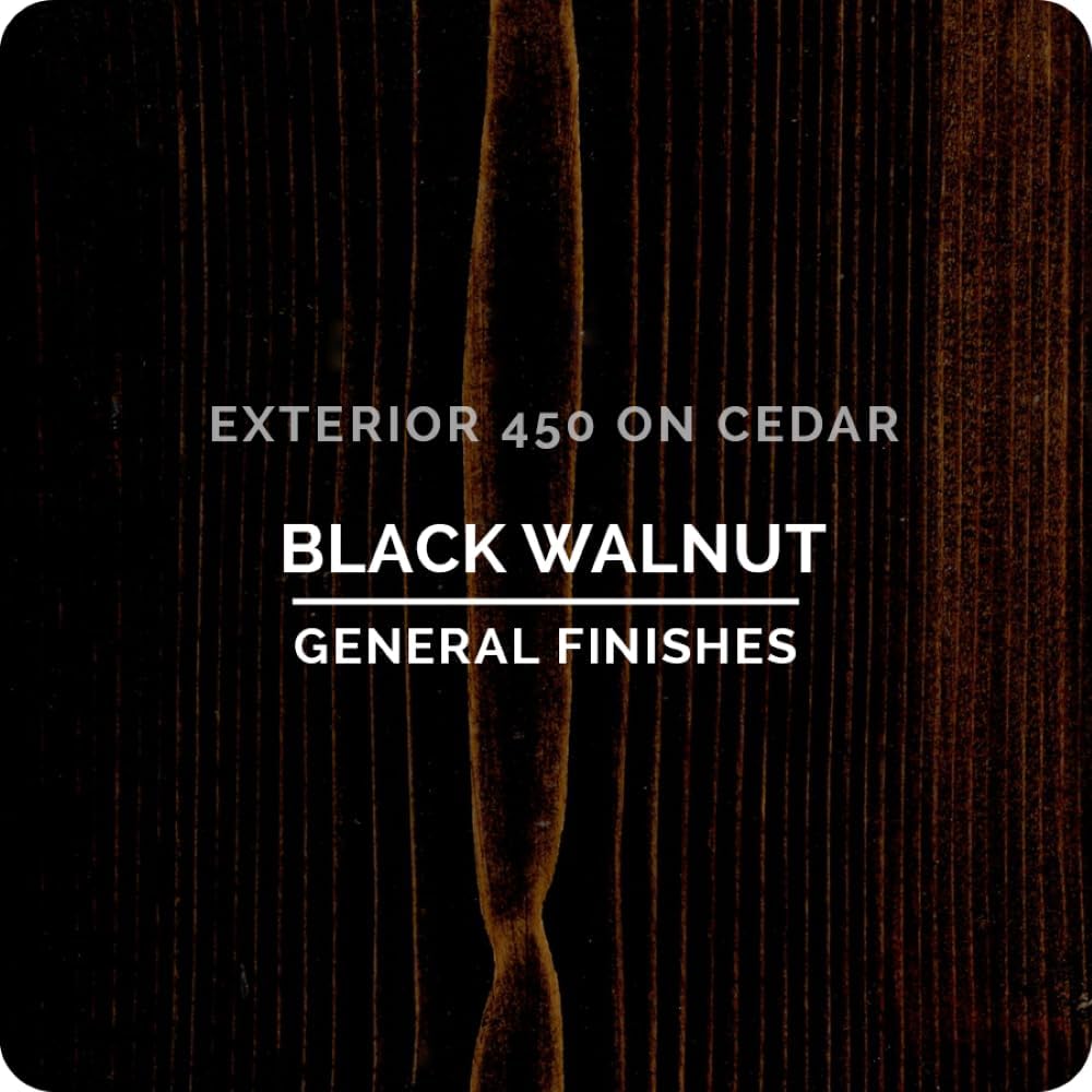 General Finishes Exterior 450 Water Based Wood Stain, 1 Quart, Cedar