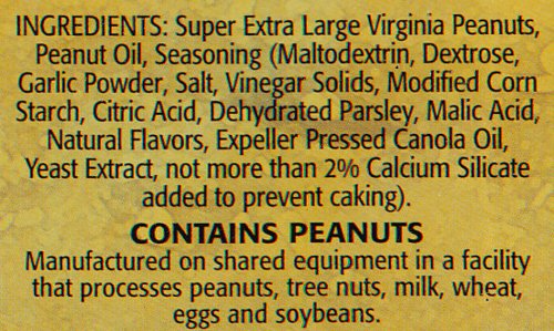 The Peanut Shop of Williamsburg Dill Pickle Flavored Peanuts, Extra Large Virginia Nuts, Gluten-Free - 9 Oz Tin