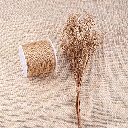 LiQunSweet 100m/328ft Hemp Cord Hemp Rope String Twine Beading Material 1 Ply for Jewelry Making DIY Craftings Wall Hanging Art Project Home Party