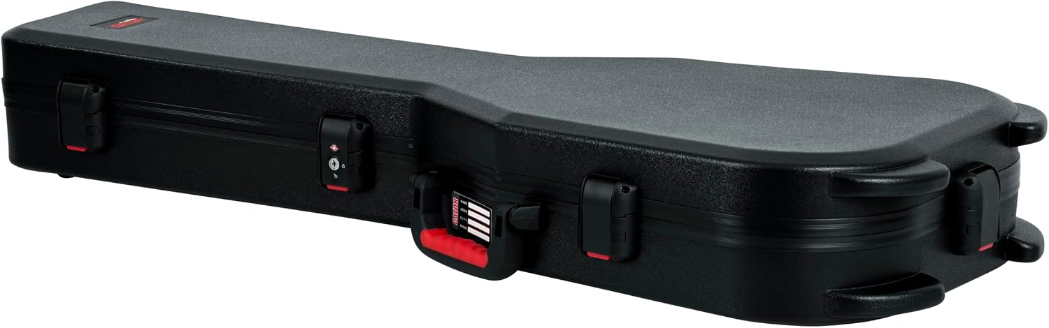 Gator Cases Molded Flight Case For SG Style Double Cut Away Guitars With TSA Approved Locking Latch, (GTSA-GTRSG)