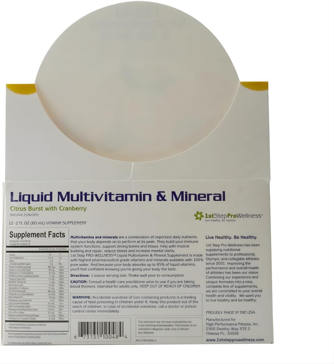 1st Step for Energy, Liquid Multivitamin and Mineral Citrus, 2-Ounce (Pack of 12)