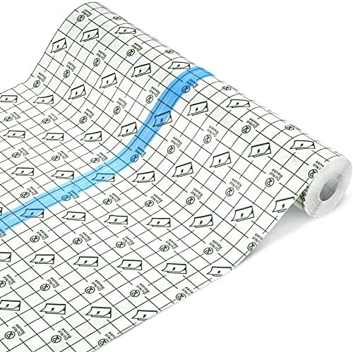 BBTO Transparent Waterproof Adhesive Dressing Bandage Tape, 6 x 197 Inch