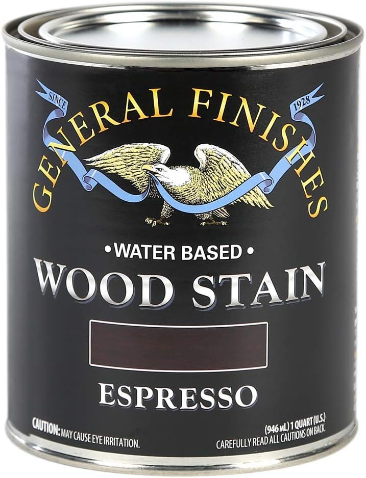 General Finishes Water Based Wood Stain, 1 Quart, Antique Oak