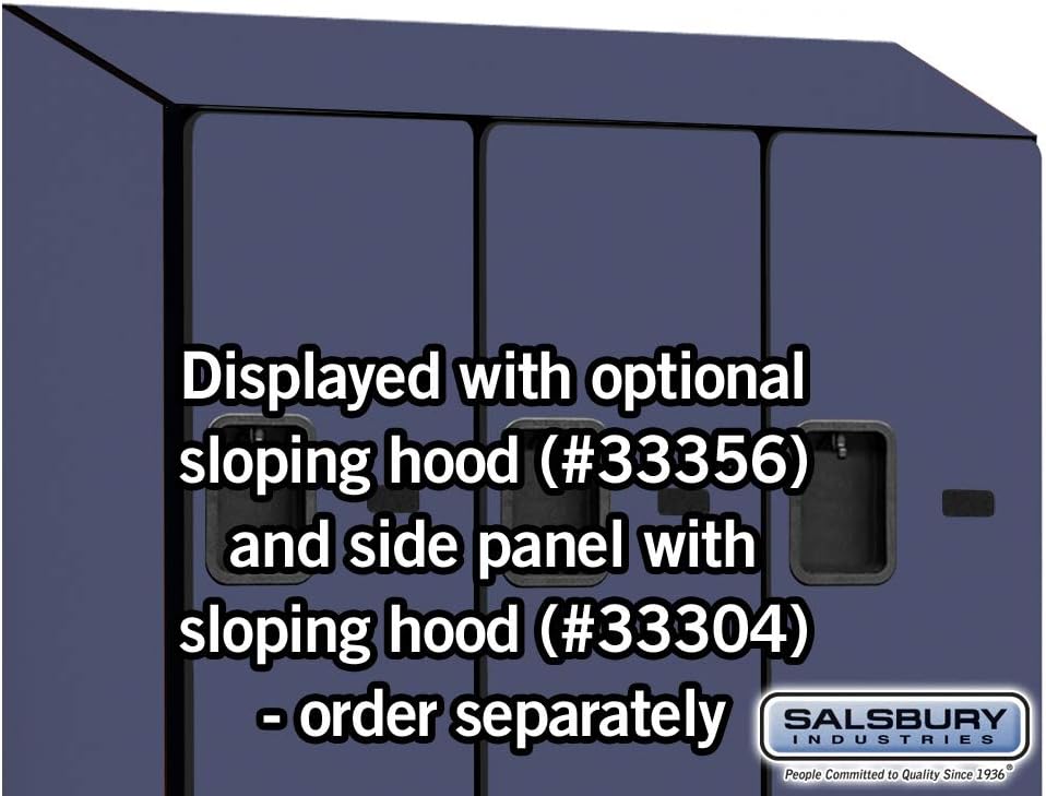 Salsbury Industries 2-Tier S-Style Designer Wood Locker with Three Wide Storage Units, 6-Feet High by 18-Inch Deep, Mahogany