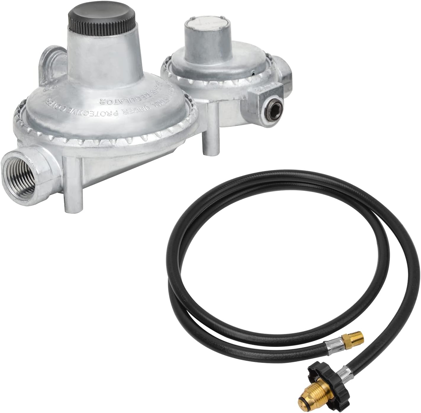 onlyfire Horizontal Two Stage RV Propane Regulator
