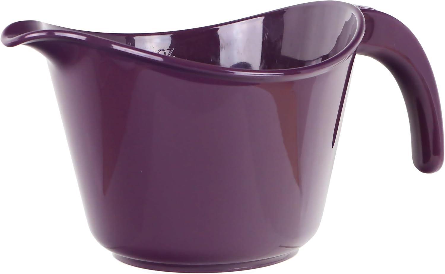 Reston Lloyd, Batter Bowl With Pour Spout, Non-Slip Base, Erogonomic Space Saving Detachable Handle, 2 QT Heavy Duty BPA-Free Microwave & Dishwasher Safe, Plum