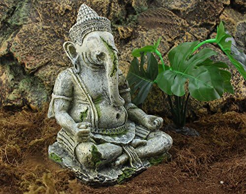 OMEM Ganesh Buddha Statue Fish Tank Decorations Aquarium Ornaments