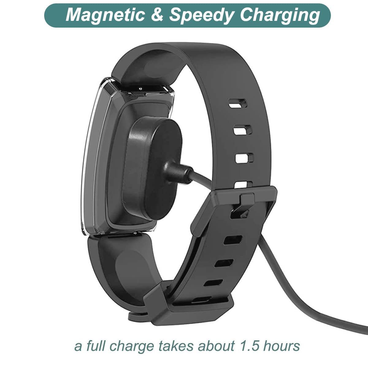 Charger for Fitbit Inspire HR & Ace 2 Fitness Tracker (3.3ft/100cm) | Replacement USB Charging Cable Cord for Fitbit Inspire, Ace 2 Smart Wristband