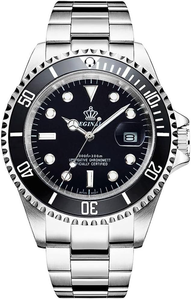 Reginald Men's Diver-Inspired Quartz Watch Sapphire Crystal 40mm
