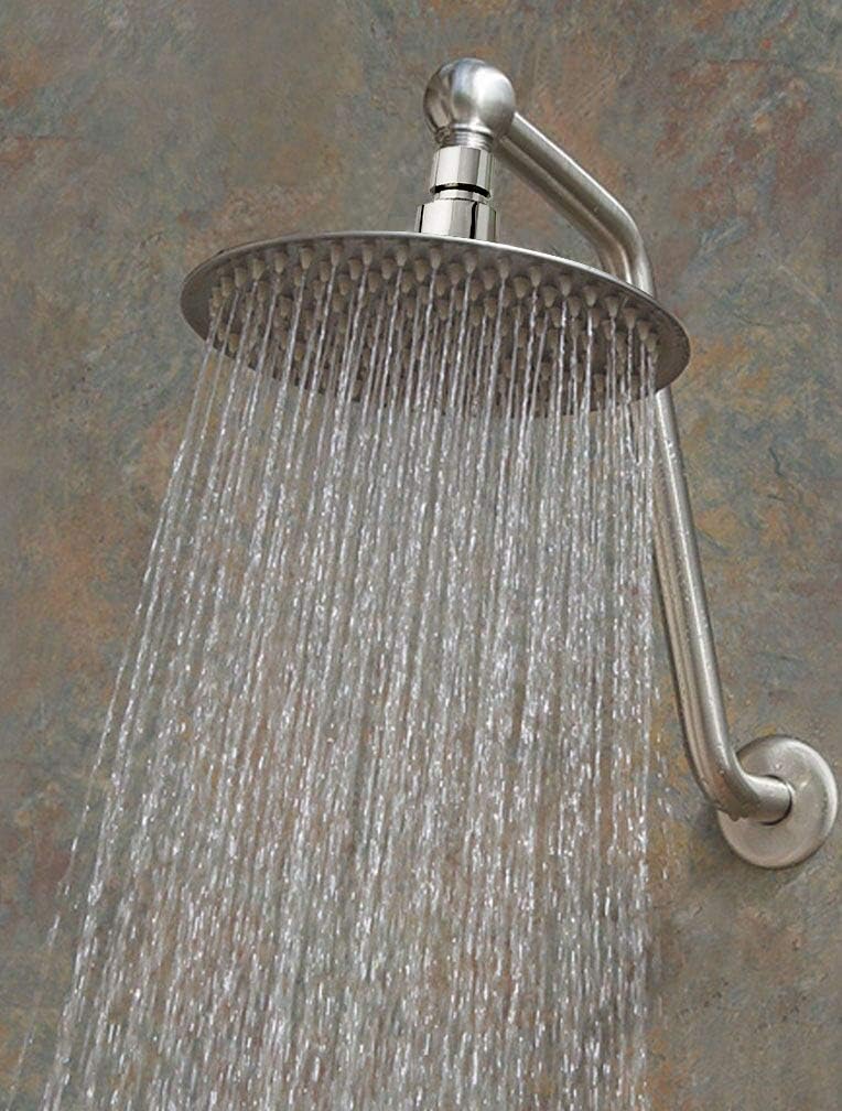 NearMoon Rain Shower Head, Ultra-Thin Design-Pressure Boosting, Awesome Some Experience, High Flow Stainless Steel Rainfall Head (10 Inch