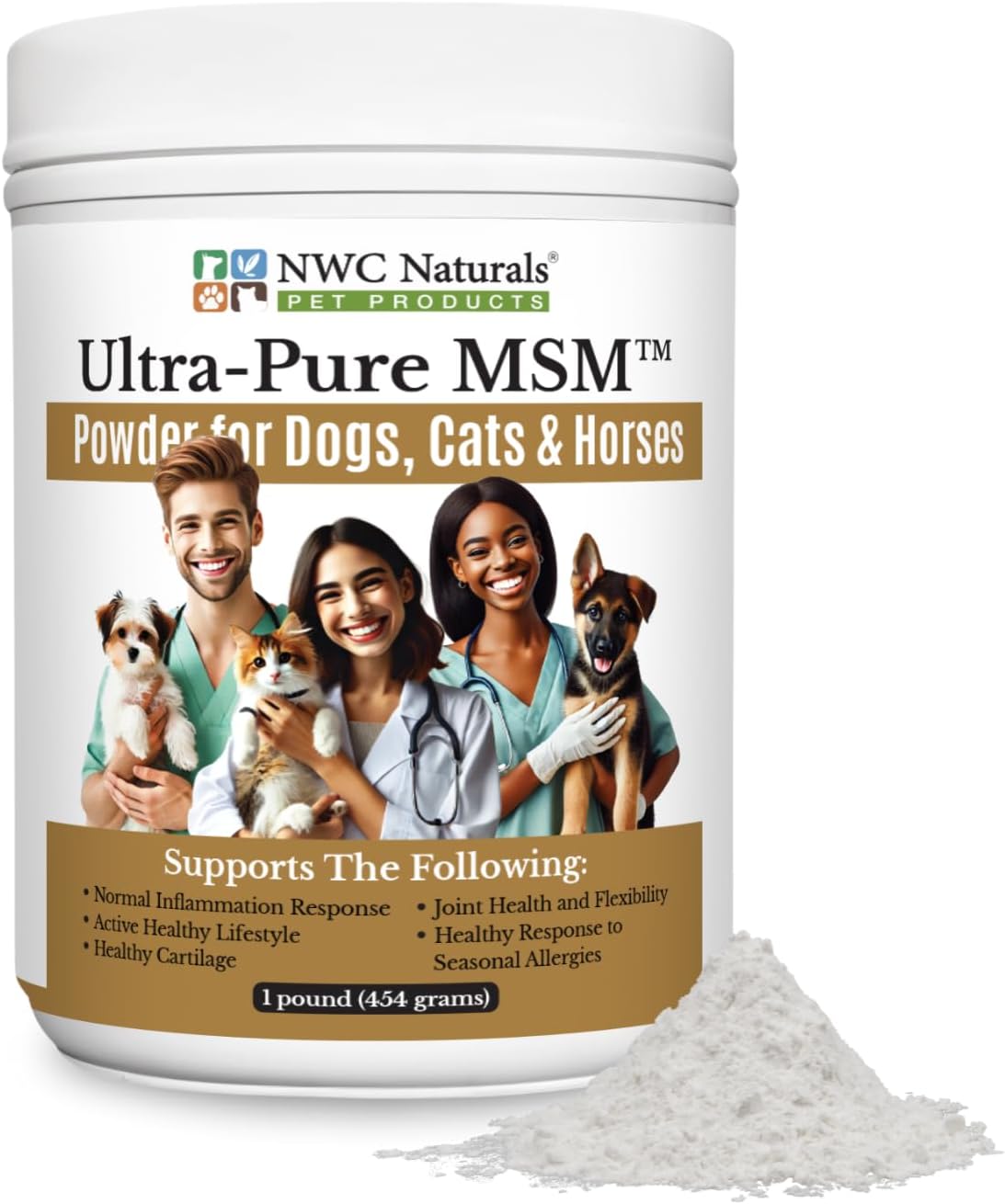 Pet Probiotic and Digestive Enzyme Powder Twin Pack, 2 Jar Set | 14 Probiotic Strains, 16 Digestive Enzymes, Flavorless Powders Blend with Pet Food, Each Jar Covers About 365 Cups of Food