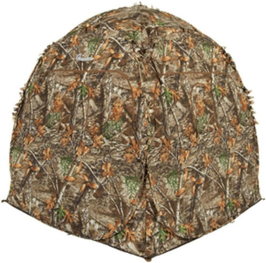 Ameristep Doghouse Run & Gun Hunting Blind | Lightweight 2 Person Ground Blind in Mossy Oak Break-Up Country, One Size