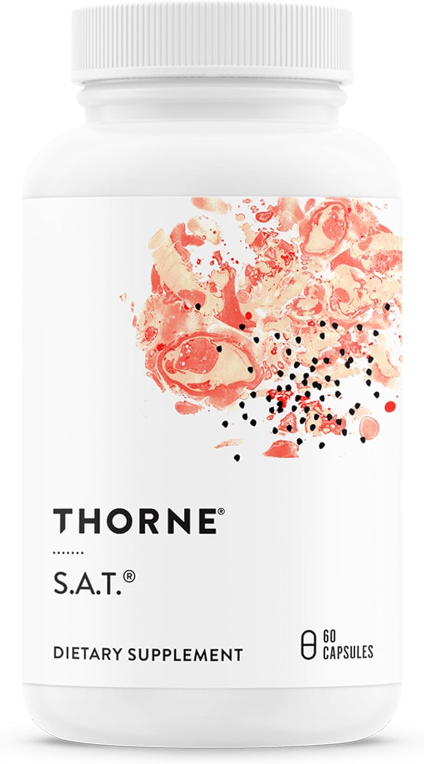 THORNE S.A.T., Milk Thistle, Curcumin Phytosome & Artichoke, 60 Capsules | Supports Healthy Liver Function, Digestion & Antioxidant Defense*