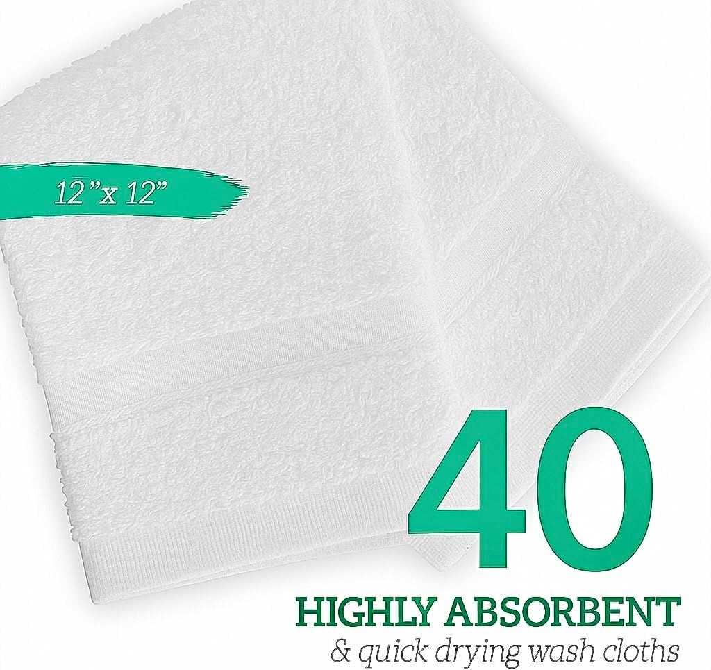 GREEN LIFESTYLE 24 Pack Black Pack Hand Towels 16 x 27 Premium Spa Quality, Super Soft and Absorbent for Gym, Pool, Spa, Salon and Home