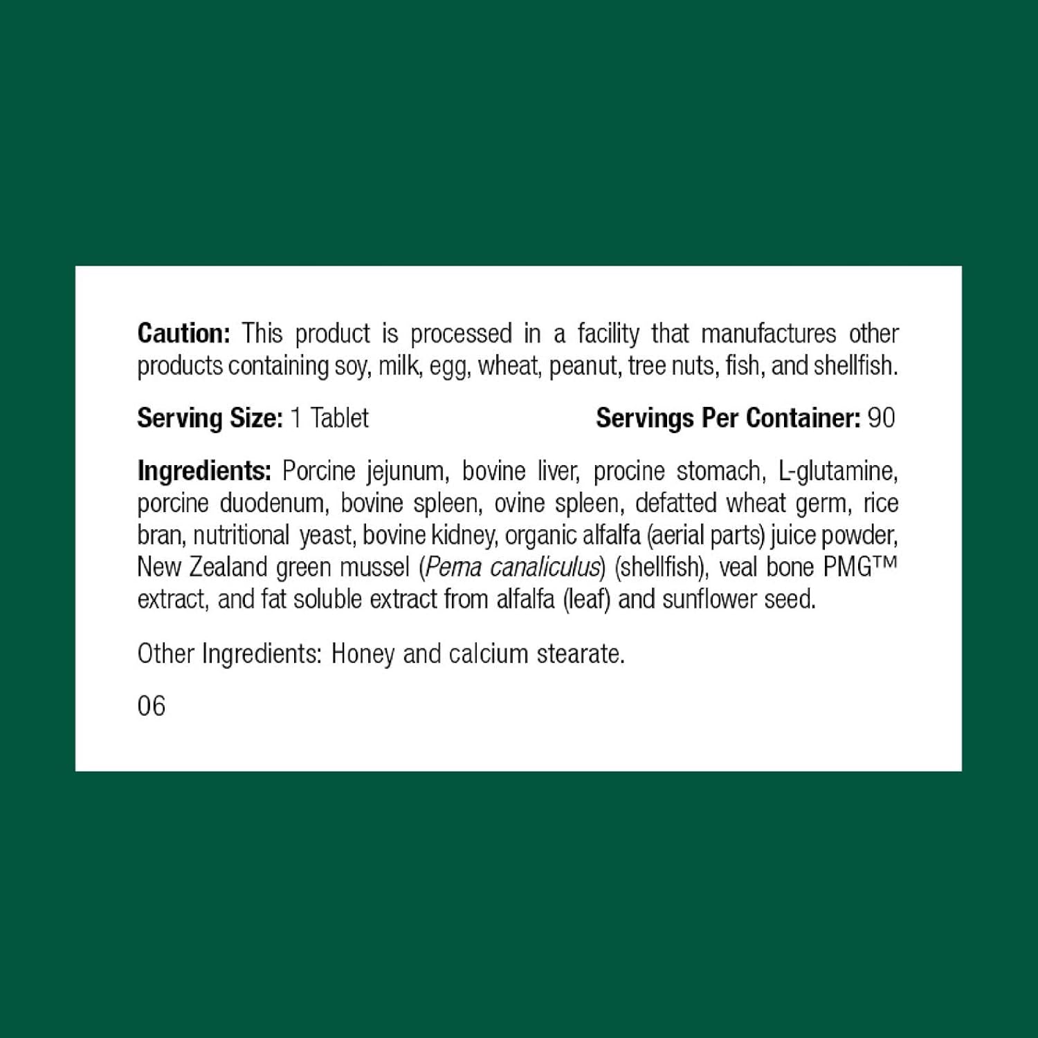 Standard Process Inc. Feline Enteric Support - 90 Tablets