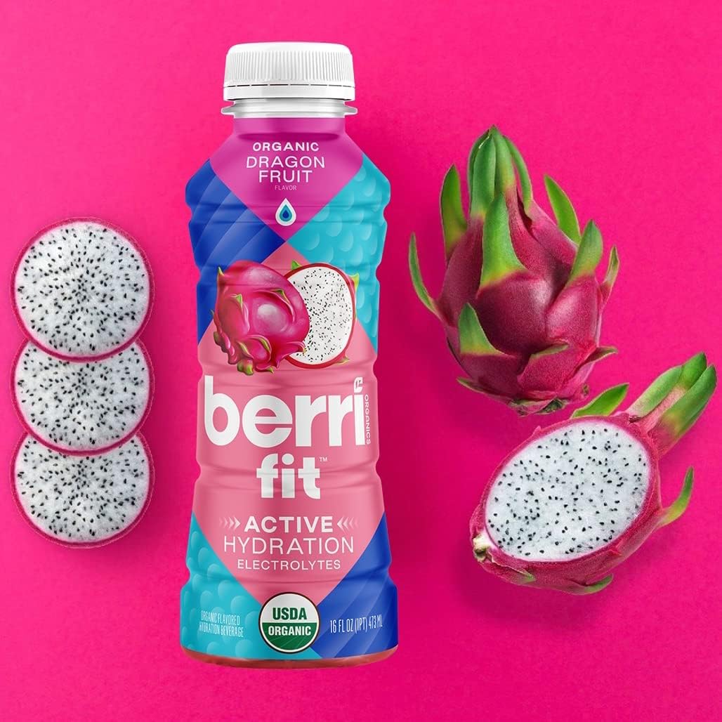 Berri Fit Hydration, 4ct, Organic Dragon Fruit Flavor Natural Sports Drink
