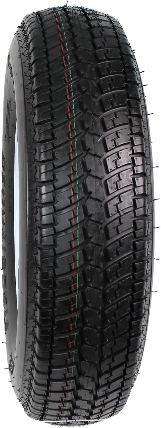 eCustomrim 2-Pack Trailer Tire Rim Assembly 205/75D15 SPECIAL BOLT PATTERN | 5 Lug On 5 Inch, ST205/75D15 Load Range C 6 Ply Tire