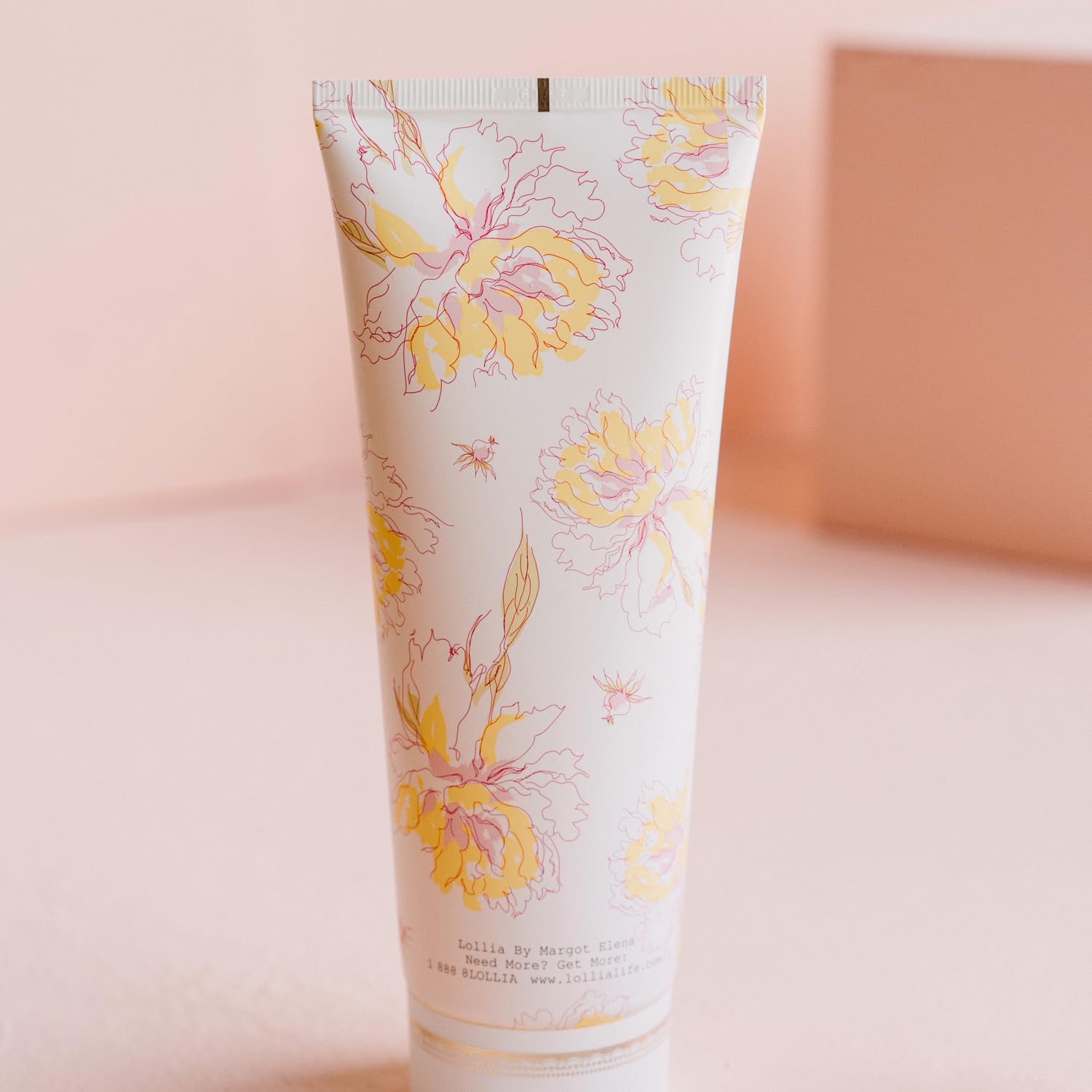 LOLLIA Wish Shower Gel, 8 fl oz, Vanilla Bean, Rice Flower, Jasmine Leaves, & Sugar Cane, Luxury Shea Moisture Hydrating Women's Body Wash, Delicate & Relaxing Scented Bath Soap for Self Care