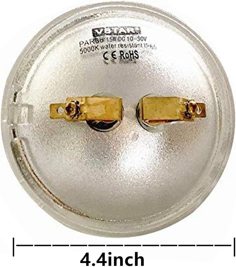 VSTAR PAR36 LED Bulb,15W 2000LM,Daylight,Multipurpose Tractor Light,Clear