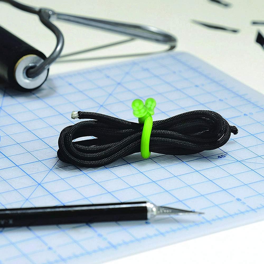5Pcs 18in Silicone Cable Tie, Steel-Cord Twist Ties, Organizer