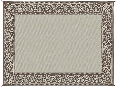 Stylish Camping RA7 9-Feet x 12-Feet Classical Reversible RV Patio Mat