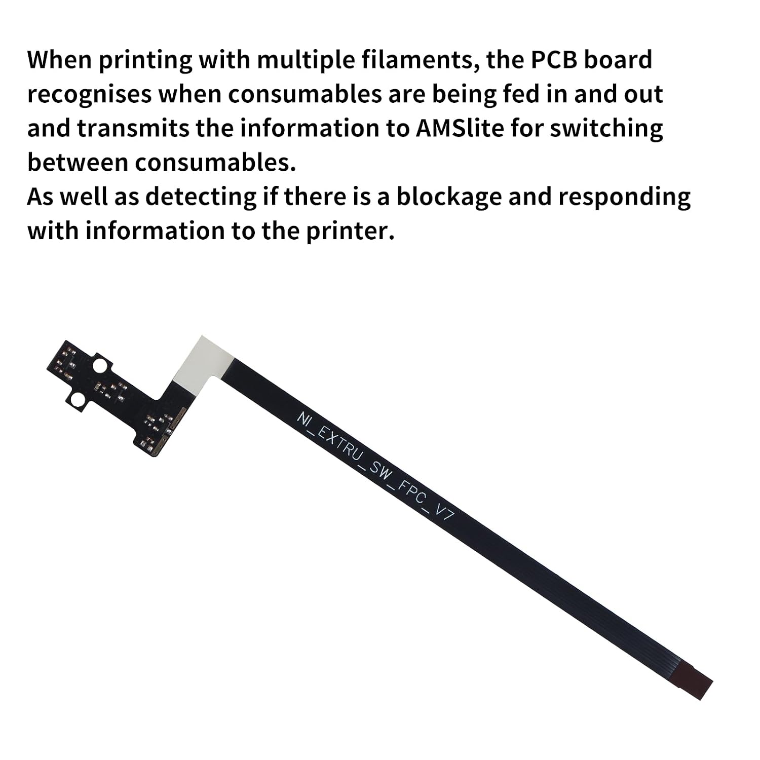 3D Printer Accessories A1/ A1 Mini Feed Hall Board: Filament Sensor Replacement with Ribbon FPC Cable for Detecting Supply Status of Consumables in