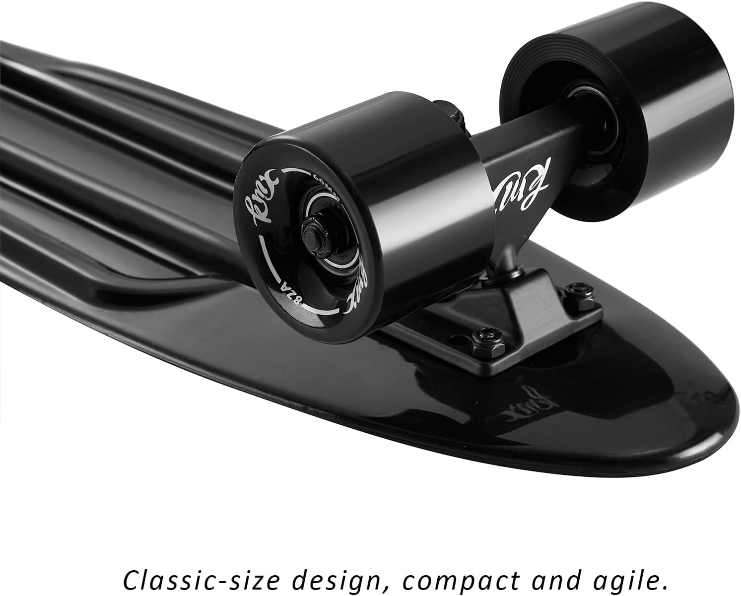 KMX Classic Retro Mini Cruiser Skateboard for Kids, Teens, Adults