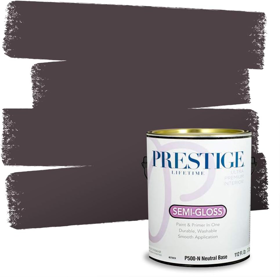 PRESTIGE Paints Exterior Paint and Primer In One, 1-Gallon, Satin, Comparable Match of Sherwin Williams* Ash Violet*