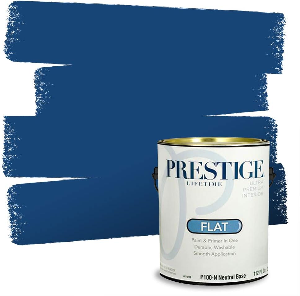 PRESTIGE Paints Exterior Paint and Primer In One, 1-Gallon, Semi-Gloss, Comparable Match of Sherwin Williams* Nifty Turquoise*