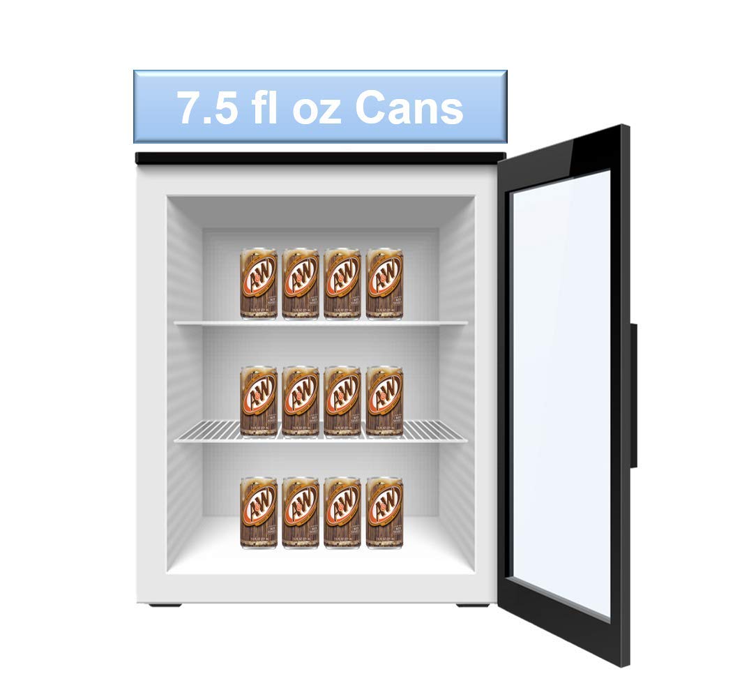 A&W Root Beer Mini Soda Cans, 7.5 oz Soft Drinks Bulk Snacks Pack