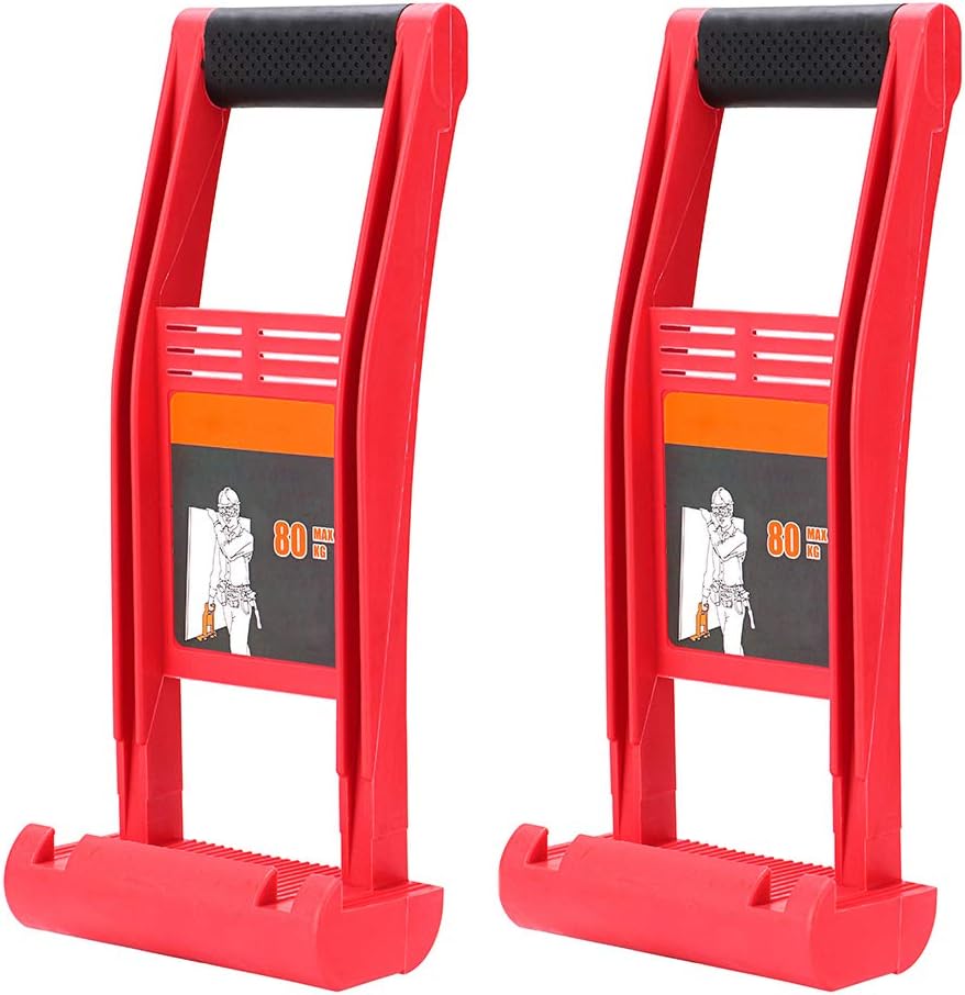 Skelang 2 Pcs Drywall Carrier, Lift and Carry Panel Mover, ABS Plastic Panel Carrier Tool, Drywall Carrying Handle with 176lbs Load Bearing