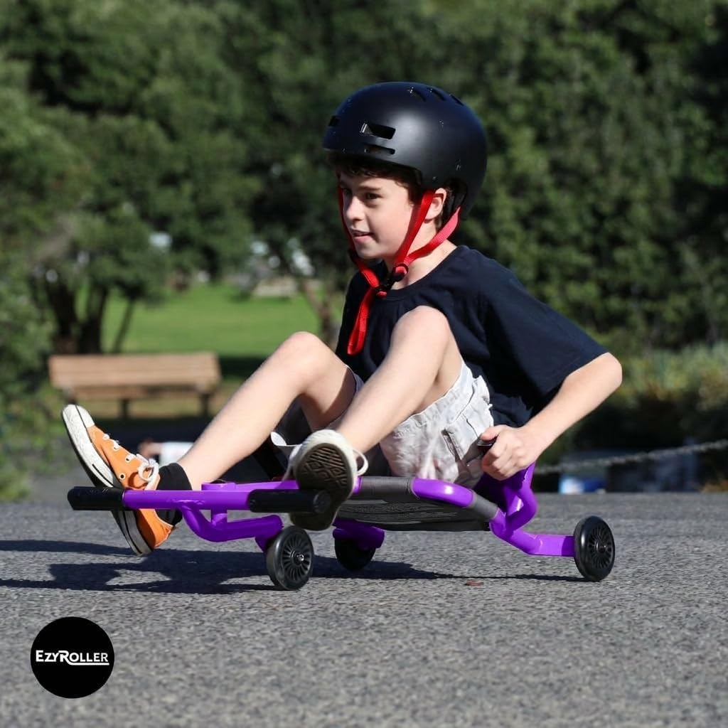 EzyRoller Classic X Ride On Toy for Kids, Ages 3-12, Up to 154 lbs - Black