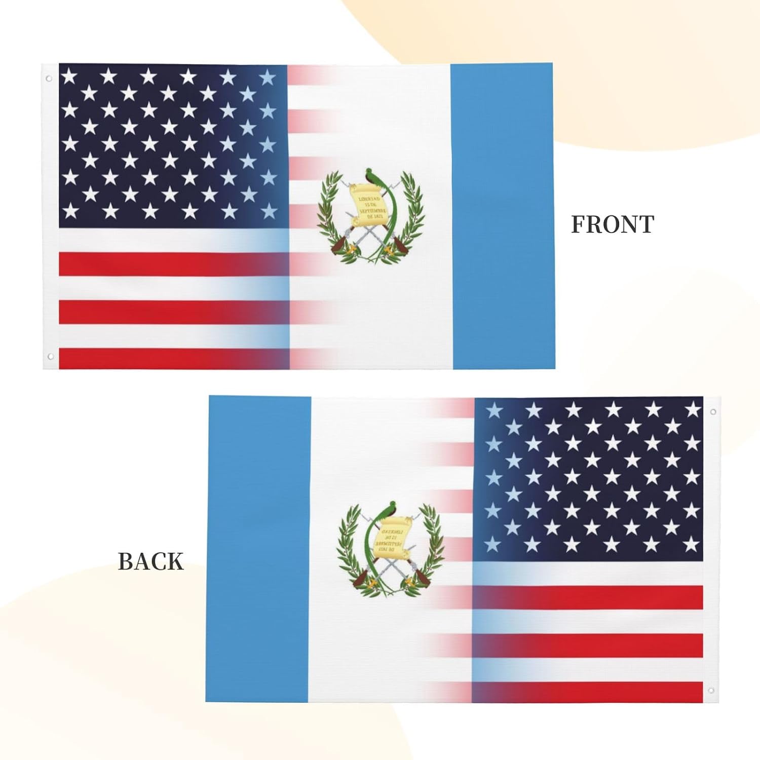 Nicaragua Nicaraguan And American Flag America USA 3x5 Ft Indoor Outdoor Decor Banner National Flags for Garden Yard Car Outside Decoration