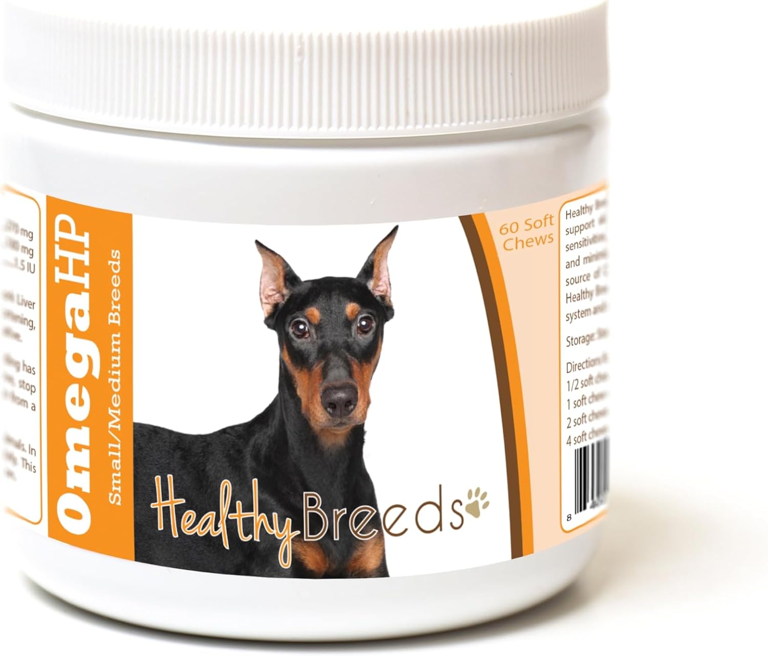 Healthy Breeds Siberian Husky Omega HP Fatty Acid Skin and Coat Support Soft Chews 60 Count