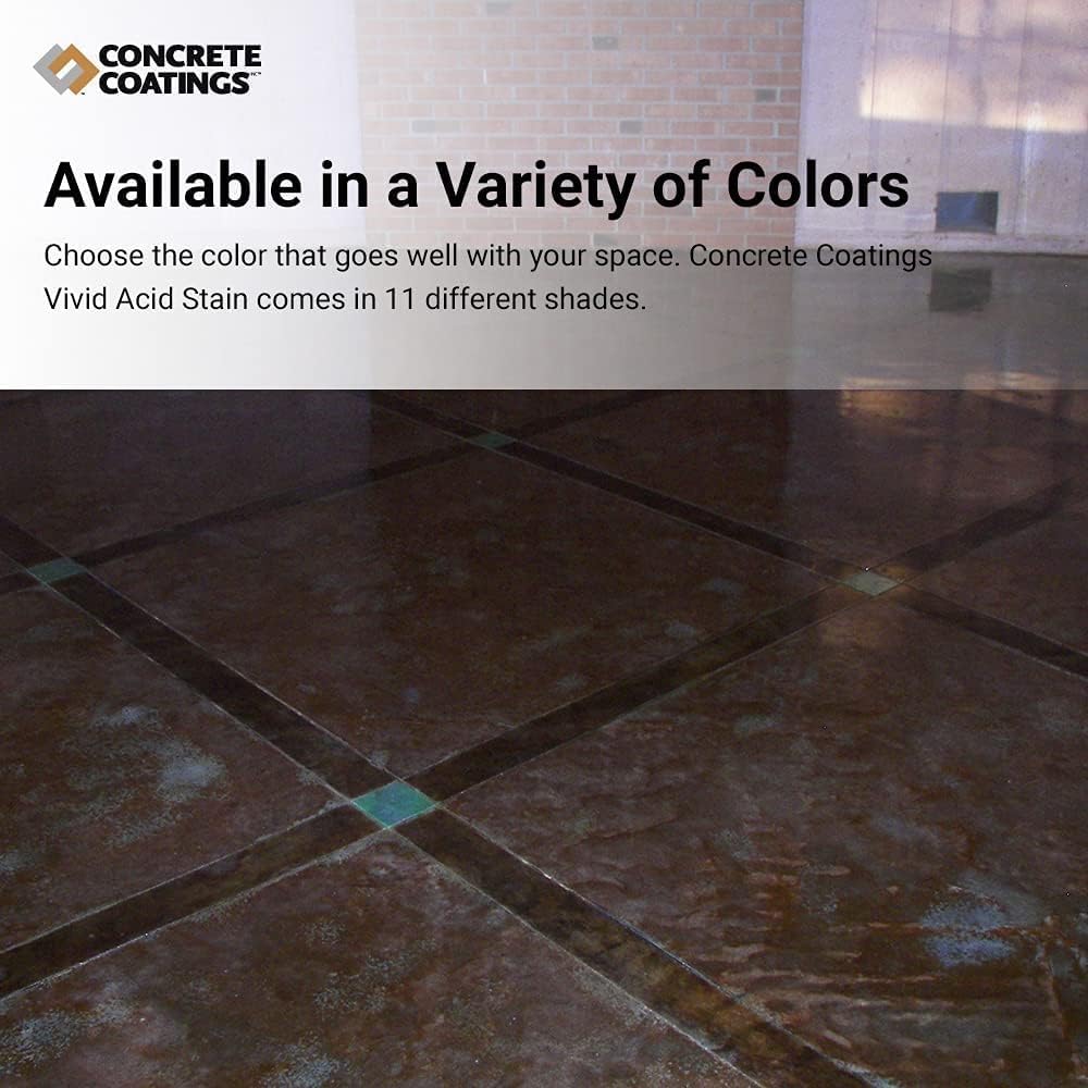 CC Concrete Coatings Vivid Acid Stain for Concrete | Weathered Terracotta | 4 oz Tester