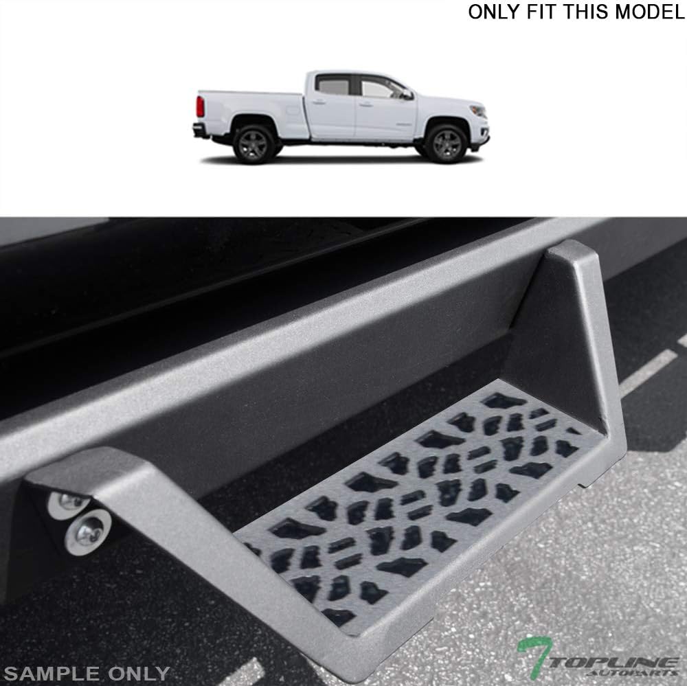 Matte Black Modular Drop Step Side Nerf Bars Rail Running Boards Compatible with 15-22 Chevy Colorado/GMC Canyon Crew Cab