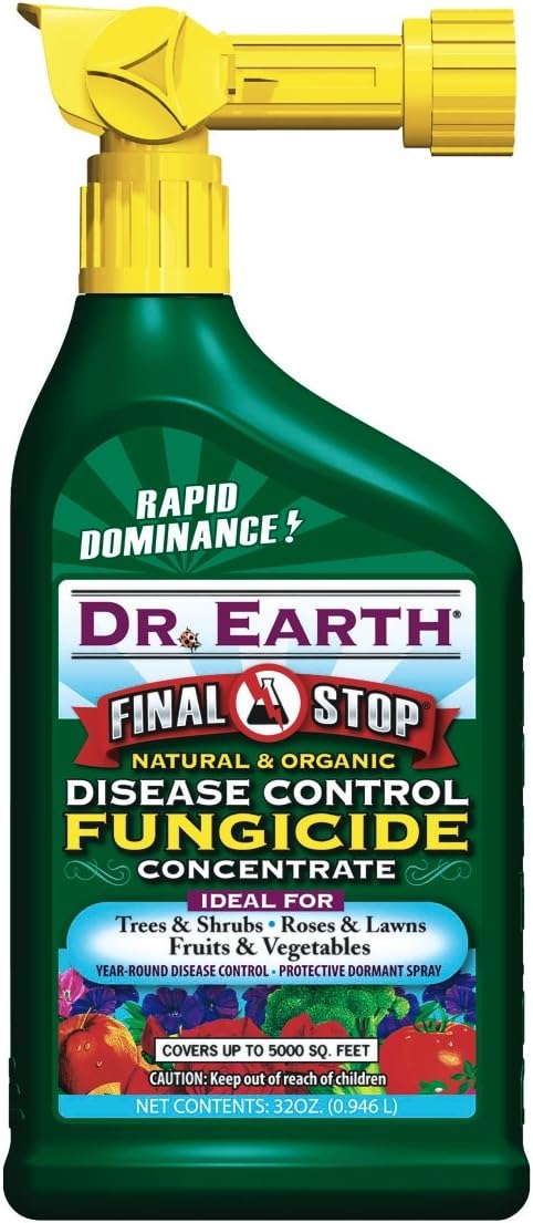 Dr. Earth 7004 Concentrate 3 Controls Organic Fungicide Hose End, 32-Ounce
