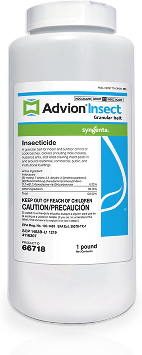 Advion Insect Granular Bait, 1-lb. Shaker Bottle, Effective Insect Granular Bait, Formulated with 0.22% Indoxacarb, Outdoor Use