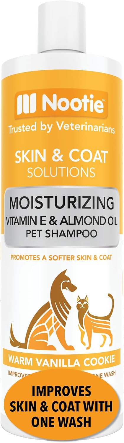 Nootie Cucumber Melon Pet Shampoo for Dogs & Cats, Gentle Oatmeal Formula | 16 oz, dog wash for sensitive skin, helps relieve dry itchy skin for dogs, natural ingredients, cleans & conditions