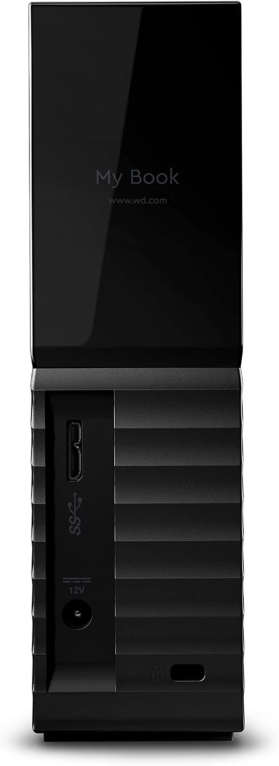 Western Digital 6TB My Book Desktop External Hard Drive, USB 3.0, External HDD with Password Protection and Auto Backup Software - WDBBGB0060HBK-NESN