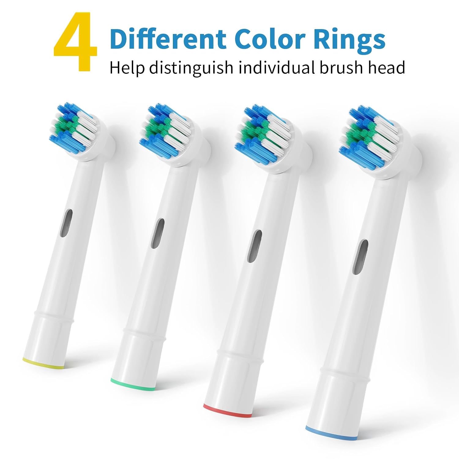 Replacement Toothbrush Heads Compatible with Oral B Braun, 12 Pcs | Professional Electric Toothbrush Brush Heads, Compatible with Oral B Replacement Heads Refill, 7000/Pro 1000/9600/500/3000