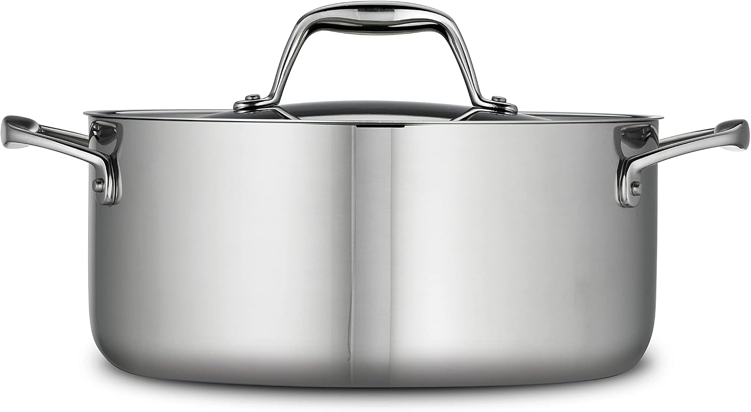 Tramontina Signature Tri-Ply Clad Stainless Steel 12-Inch Large Frying Pan | Induction-Ready Skillet, Dishwasher-Safe, NSF-Certified