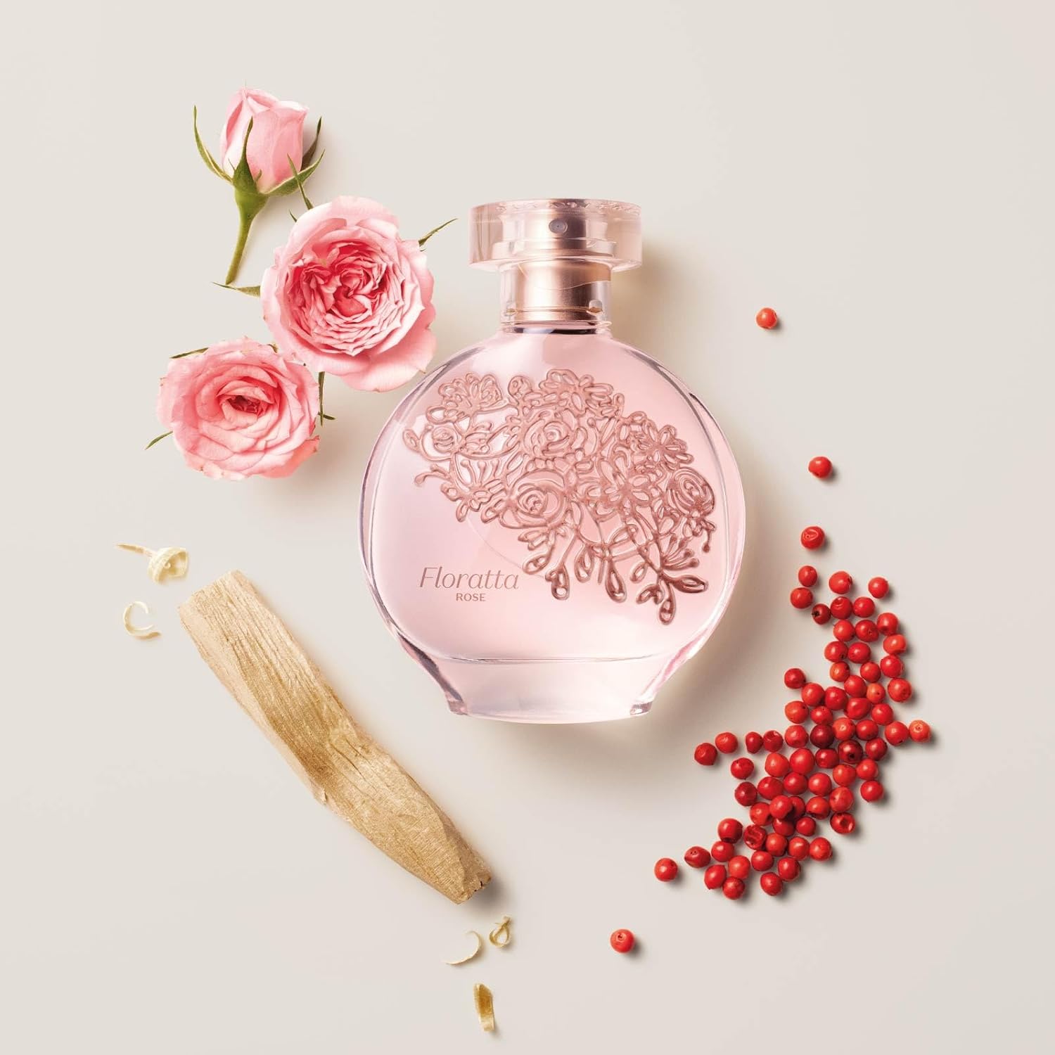 O Boticário Floratta Rose Eau de Toilette - Classic Floral Fragrance for Women - Fresh Gardenia & Romantic Rose - Long Lasting Everyday Womens Perfume - Cruelty-Free & Vegan - 2.5 oz (75 ml) | Classic fresh gardenia and romantic rose scent profile. Light…