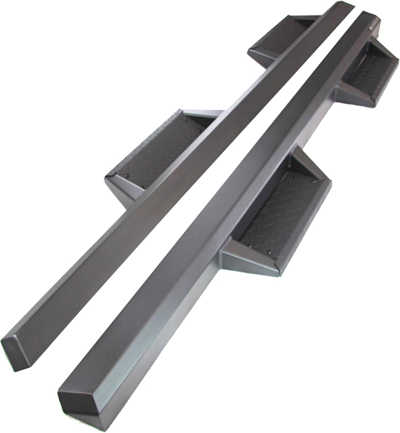 Black Horse Impact Heavy Duty Drop Side Steps Black Compatible with 09-10 Ram 1500|11-18 Ram 1500|19-22 Ram 1500 Classic|2010 Ram 2500/3500|11-23