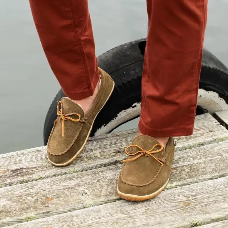 Minnetonka Men's Tomm Suede Leather Moccasins