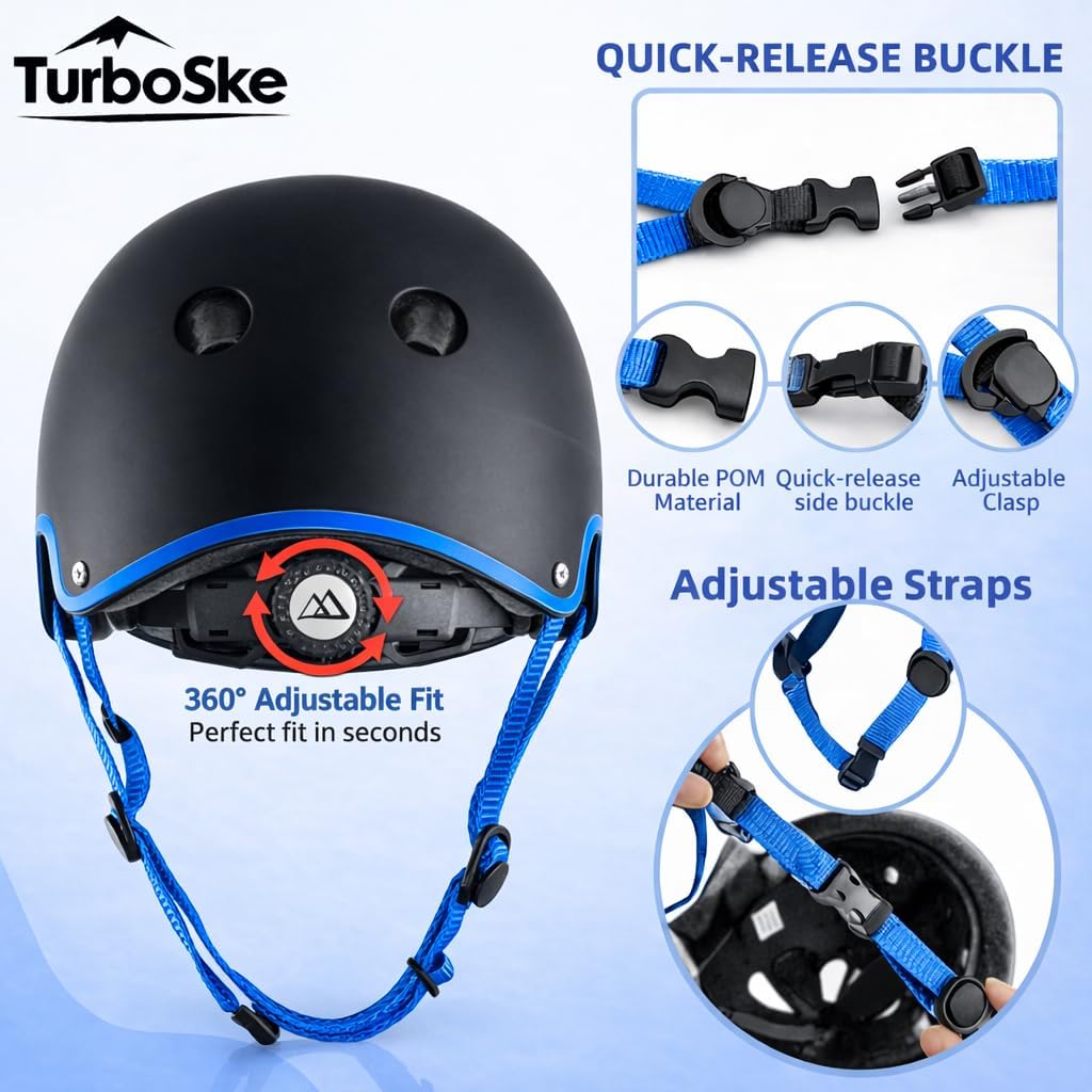 Skateboard Helmet,BMX Bike Multi-Sport Helmet for Youth,Men Women