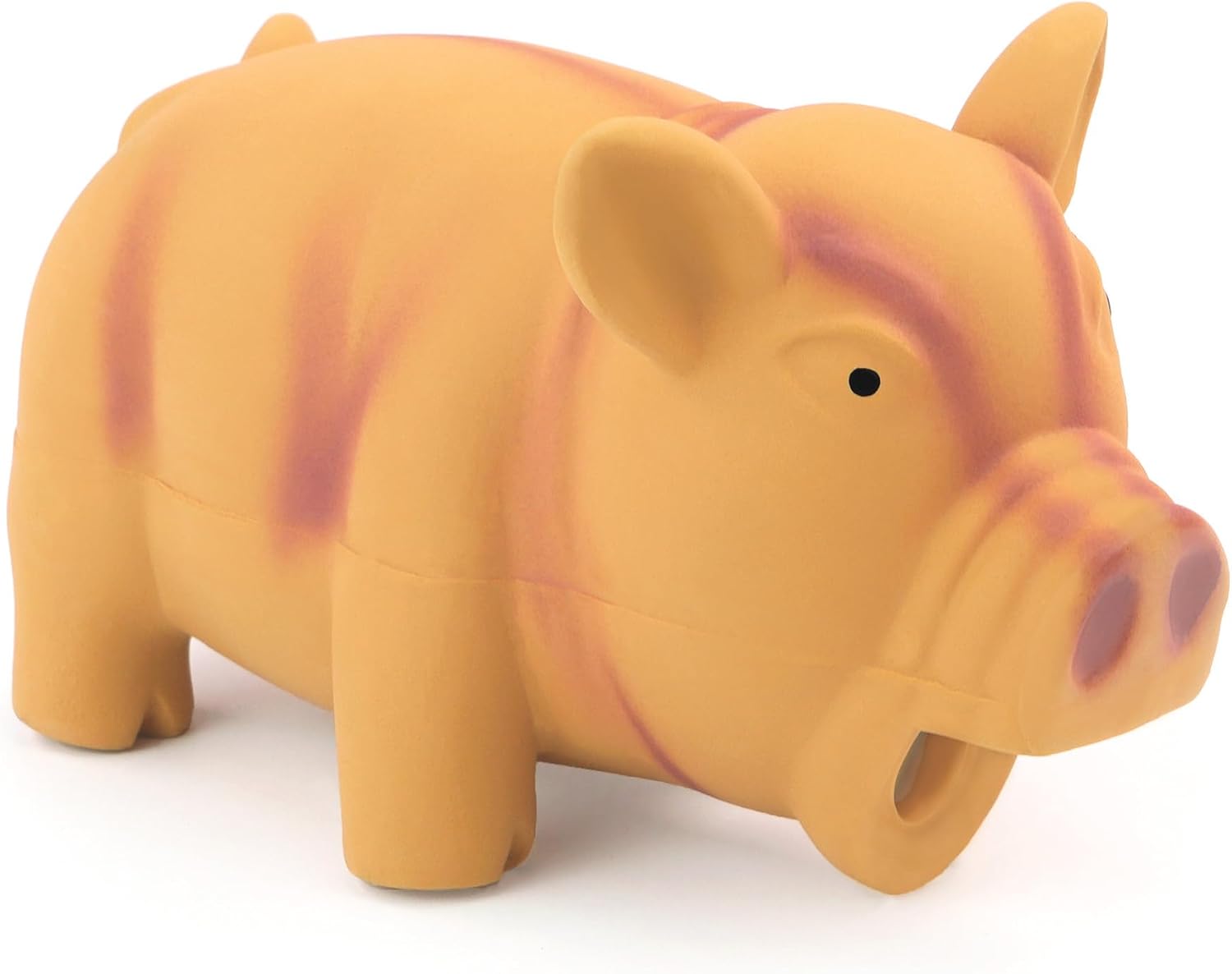 CHIWAVA 2PCS 6.5" Latex Cube Pig Dog Toy for Medium Large Dogs Grunt Sound