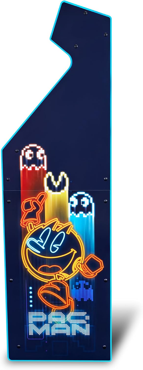 Arcade1Up Pac-Man Deluxe Arcade Machine, 14 Games, Neon | 17-Inch Screen, Retro Console Cabinet for Home, Stand Up Video Game, 5 Feet Tall